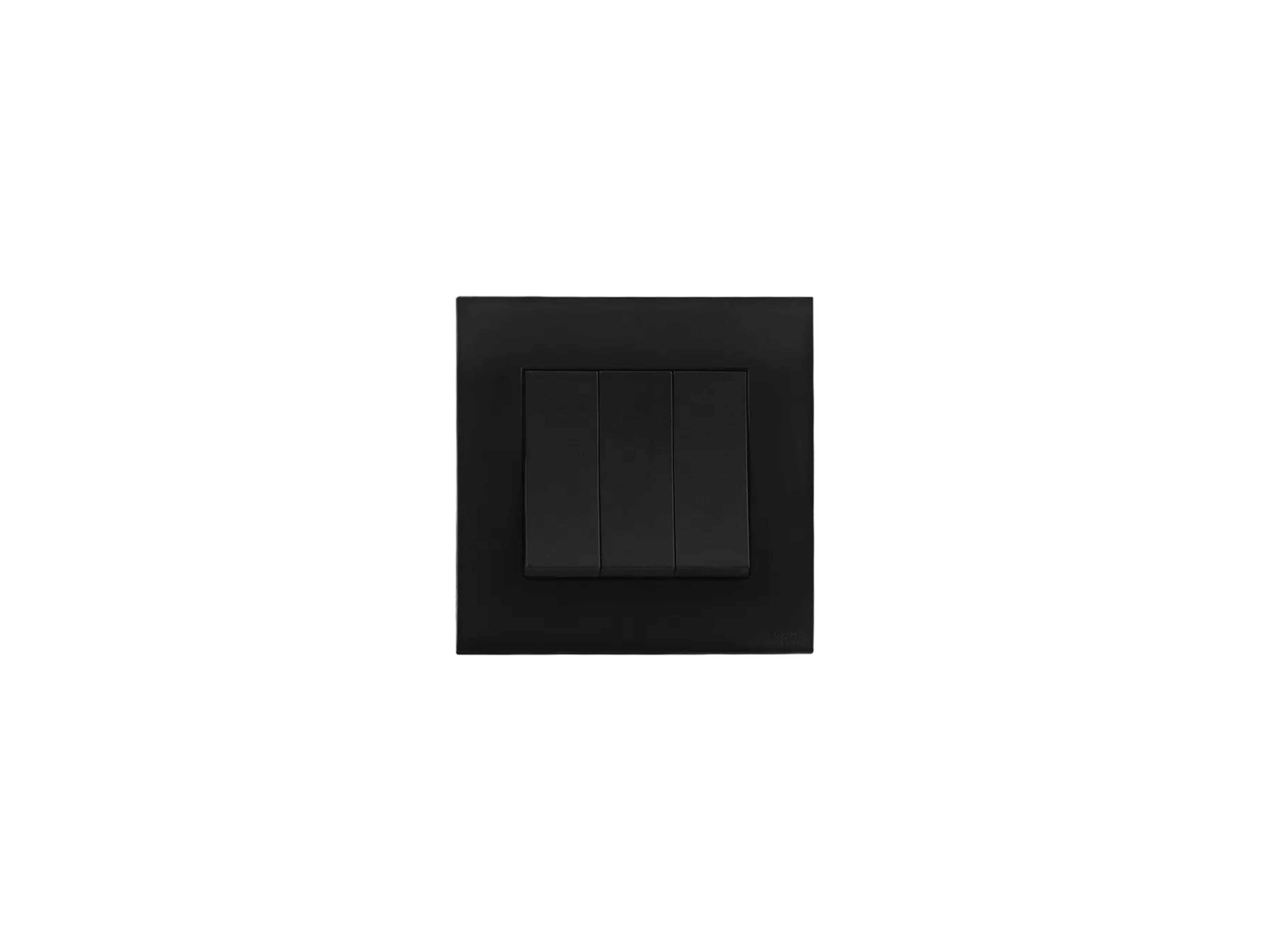 AKOYA 16A 3G 1W SWITCH - BLACK